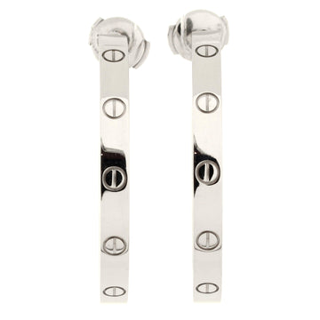 Cartier Love Hoop Earrings 18K White Gold Large