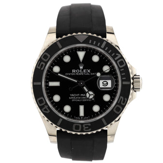 Rolex Oyster Perpetual Yacht-Master Automatic Watch White Gold with Cerachrom and Rubber 42