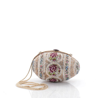 Judith Leiber Egg Minaudiere Crystal and Pearl Small 2255303