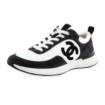 Chanel Women's CC Low-Top Sneakers Suede and Fabric