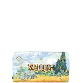 Louis Vuitton Zippy Wallet Limited Edition Jeff Koons Van Gogh Print Canvas