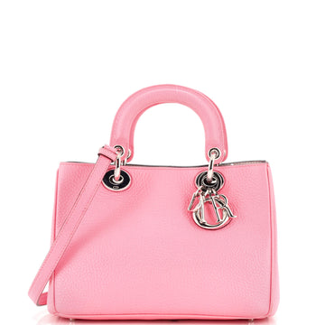 Christian Dior Diorissimo Tote Pebbled Leather Mini