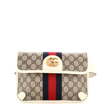 Gucci Neo Vintage Flap Belt Bag GG Coated Canvas