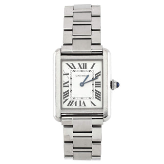 Cartier Tank Solo Quartz Watch Stainless Steel 24