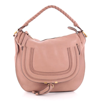 Chloe Marcie Hobo Leather Large Pink 2256501