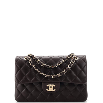 Chanel Classic Double Flap Bag Quilted Lambskin Small