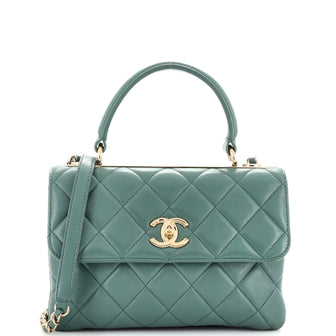Chanel Trendy CC Top Handle Bag Quilted Lambskin Small