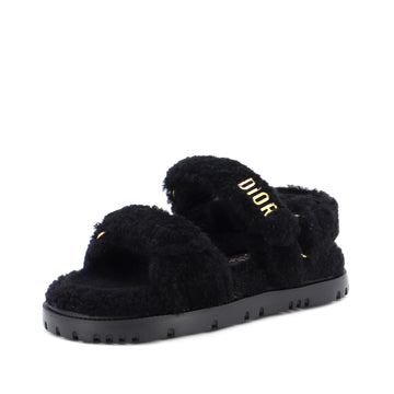 Christian Dior Women's Dioract Velcro Sandals Shearling