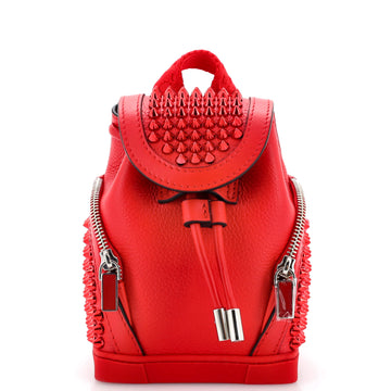 Christian Louboutin Explorafunk Keyring Crossbody Bag Spiked Leather