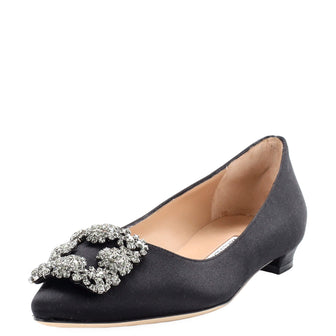 Manolo Blahnik Women's Hangisi Flats Satin