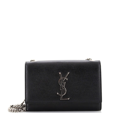 Saint Laurent Classic Monogram Crossbody Bag Grainy Leather Small