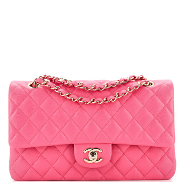 Chanel Classic Double Flap Bag Quilted Caviar Medium