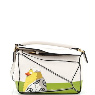 Loewe Spirited Away Otori-Sama Puzzle Bag Printed Leather Mini