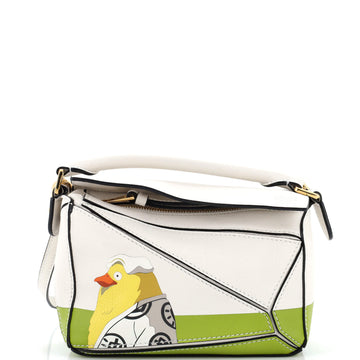 Loewe Spirited Away Otori-Sama Puzzle Bag Printed Leather Mini
