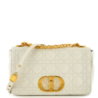 Christian Dior Caro Bag Cannage Quilt Calfskin Medium