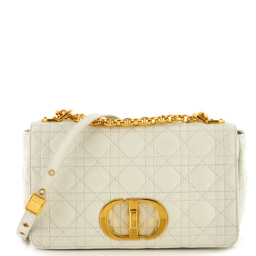 Christian Dior Caro Bag Cannage Quilt Calfskin Medium
