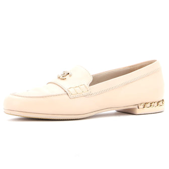 Chanel Women's CC Chain Mocassin Loafers Leather