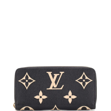 Louis Vuitton Zippy Wallet Bicolor Monogram Empreinte Giant