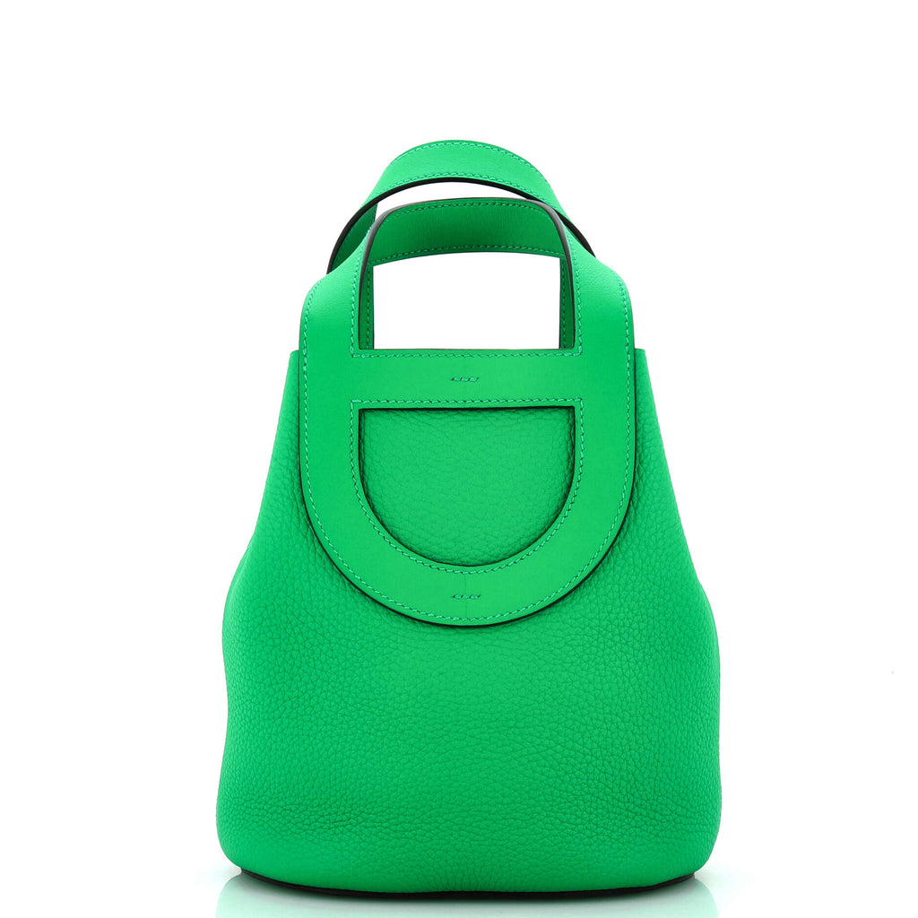 Hermes In-The-Loop Bag Clemence with Swift 18 Green 22582444