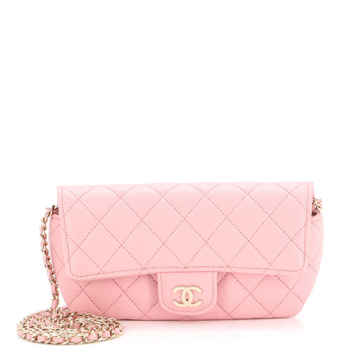Chanel Pink Caviar Leather Sunglasses Case CHANEL Flap Sunglasses Case Mini Pink | UK Lowest Price main image 2