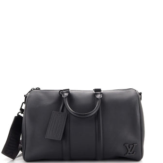 Louis Vuitton Aerogram Keepall Bandouliere Bag Leather 40