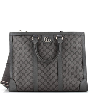 Gucci Ophidia Convertible Open Tote GG Coated Canvas Large