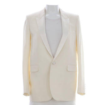 Saint Laurent Women's Single Breasted Blazer Wool