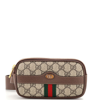 Gucci Ophidia Belt Bag GG Coated Canvas Mini