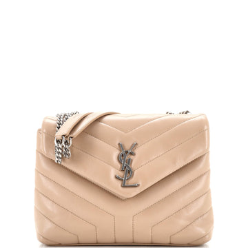 Saint Laurent Loulou Shoulder Bag Matelasse Chevron Leather Small