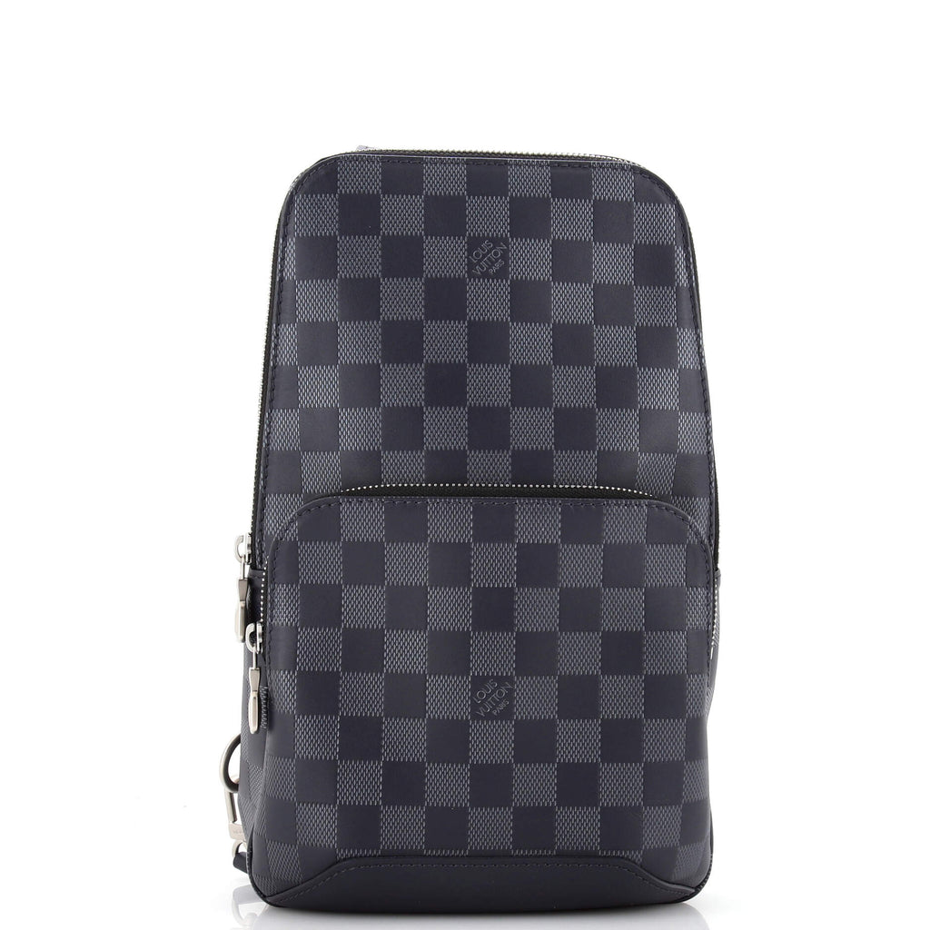 Louis Vuitton Avenue Sling Bag Damier Infini Leather Blue 2258661