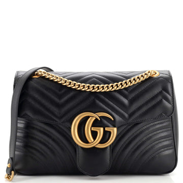 Gucci GG Marmont Flap Bag Matelasse Leather Medium