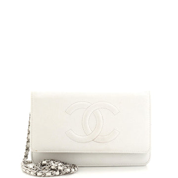 Chanel Timeless Wallet on Chain Caviar