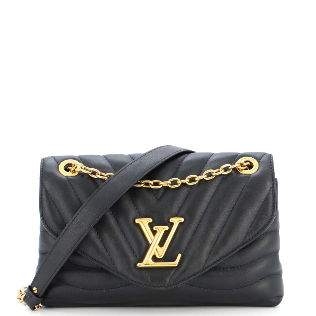Louis Vuitton New Wave Chain Bag NM Quilted Leather PM Black 2393831