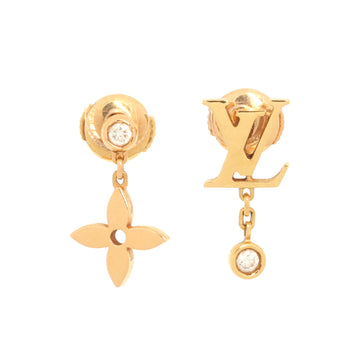 Louis Vuitton Idylle Blossom Monogram Stud Earrings 18K Rose Gold and 18K Yellow Gold with Diamonds
