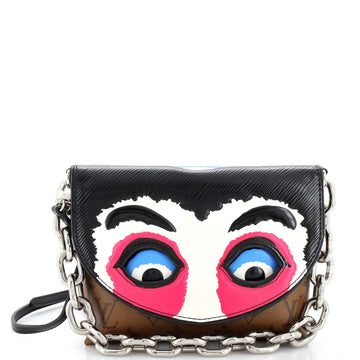 Louis Vuitton Pochette Kabuki Printed Epi Leather and Monogram Canvas