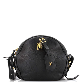 Louis Vuitton Boite Chapeau Souple mm Monogram Empreinte Shoulder Bag Black