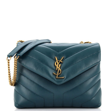 Saint Laurent Loulou Shoulder Bag Matelasse Chevron Leather Small