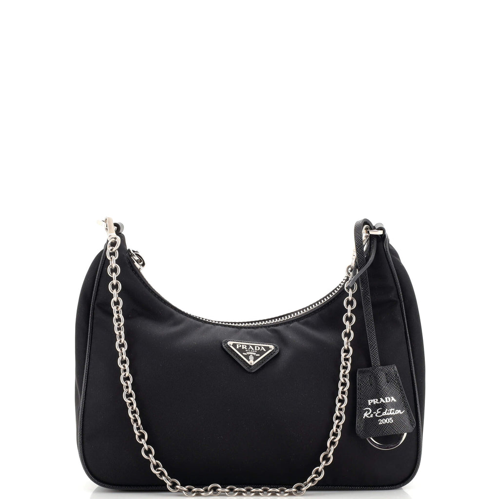 Prada Re-Edition 2005 Shoulder Bag Nylon Black for Women