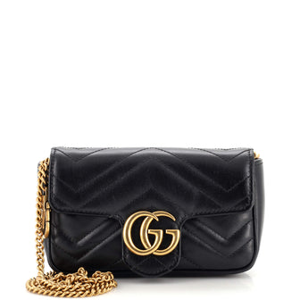 Gucci GG Marmont Flap Bag Matelasse Leather Super Mini