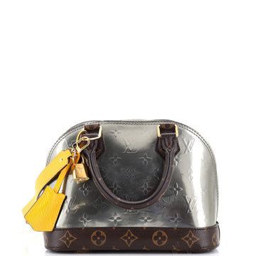 Louis Vuitton Alma Handbag Monogram Vernis with Monogram Canvas and Epi Leather BB
