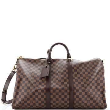 Louis Vuitton Keepall Bandouliere Bag Damier 55