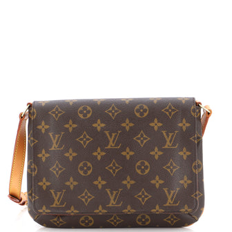 Louis Vuitton Musette Tango Handbag Monogram Canvas
