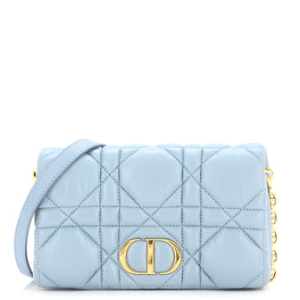 Christian Dior Caro Bag Padded Macrocannage Quilt Calfskin Mini