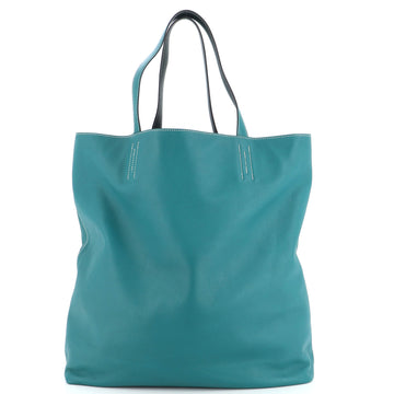 Hermes Double Sens Tote Veau Sikkim 45