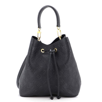 Louis Vuitton Neonoe MM Bag Monogram Empreinte Black Leather | 3D model