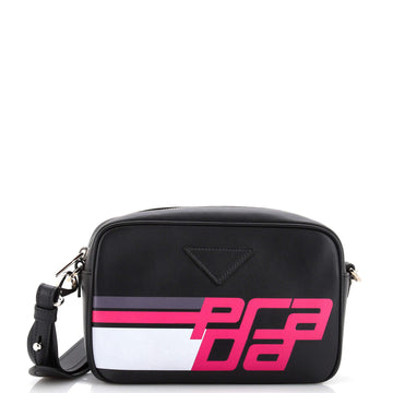 Prada Logo Camera Bag City Calf Medium