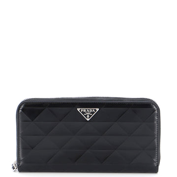 Prada Zip Around Wallet Spazzolato Leather Long