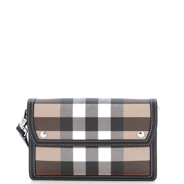 Burberry Oscar Crossbody Bag Check E-Canvas Small