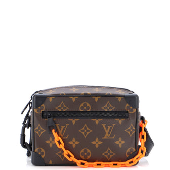 Louis+Vuitton+Soft+Trunk+Shoulder+Bag+Small+Brown+Leather for sale online