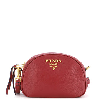 Prada Dual Strap Crossbody Bag Leather Small